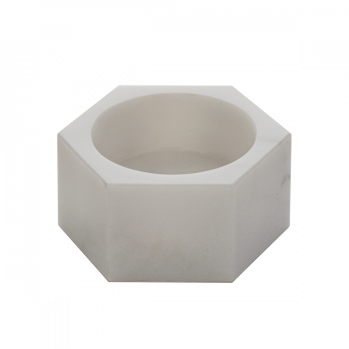 Shaving Soap Holder White Carrara Marble